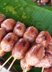 thai chicken grilled on skewers