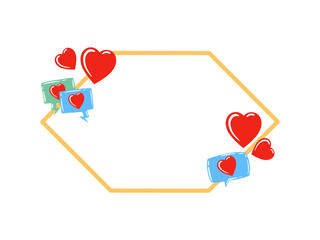 Frame Background Valentines Day Illustration

