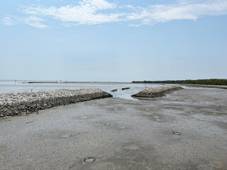 the coast of the island in Chachoengsao Thailand