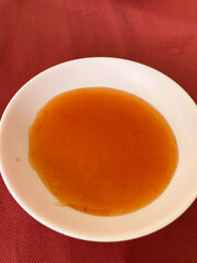 close up of spicy chili sauce