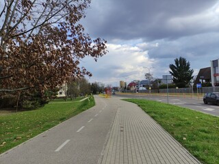 Residential area of the city, Bialystok, Poland