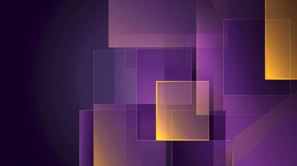 Purple and yellow-gold abstract background vector presentation design. PowerPoint and Business background.