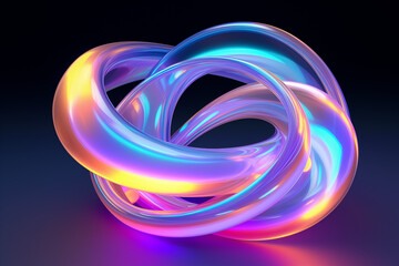 Abstract background. Digital 3D background. Analytical waves. Technology. 3D technological touches dock. Light of ring. Blue connection purple and colorful ring .