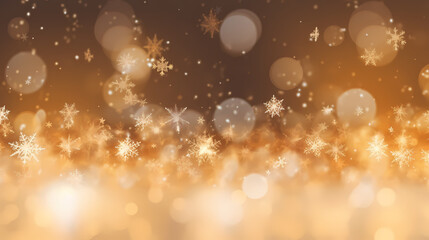 Festive snowflake background with beautiful design and space for text