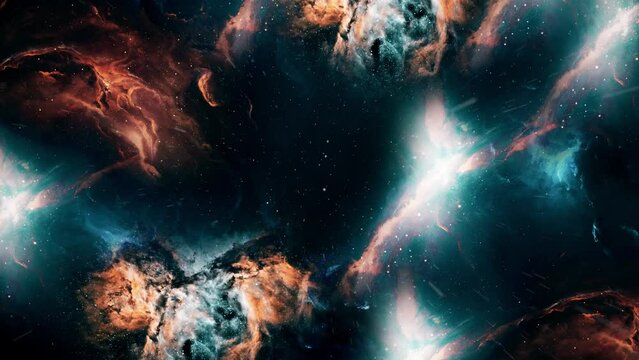 Abstract Nebula Background. 5 Minutes Nebula And Space Background.