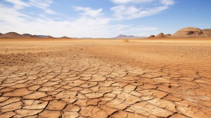 dry land in the desert