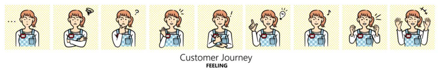 人物イラスト｜保育士（女性）