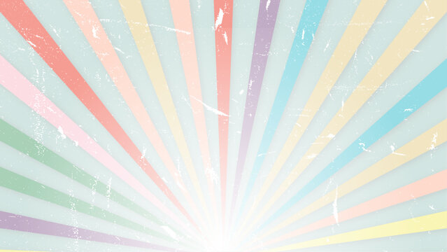 Vintage sun retro background. Trendy with bright colours perfect for poster, wallpaper, banner and backdrop
