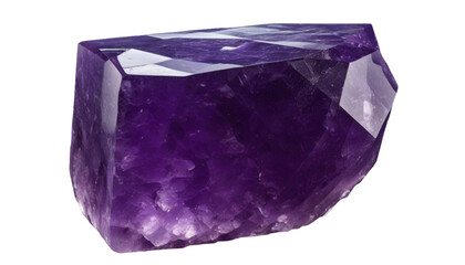 Fototapeta premium Amethyst gemstone, no background 