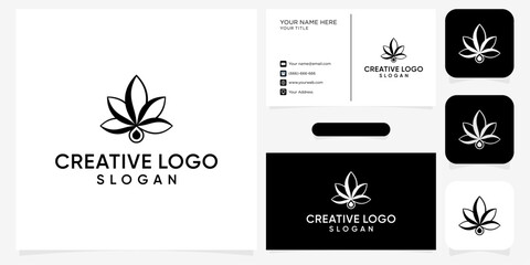 Fototapeta na wymiar creative nature logo design and business card