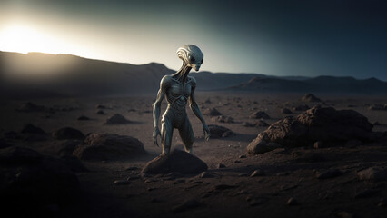 Beyond Earth- Unveiling the Alien Creature from the Moon