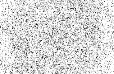 Small particles of debris and dust. Distressed uneven background. Grunge texture overlay with rough and fine grains isolated on a white background.