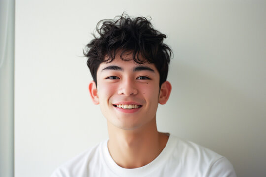 笑顔の男性、アジア人、日本人