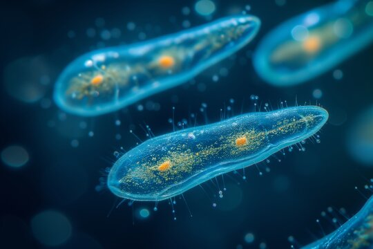 Bioluminescent Pathogens Under Microscope, Scientific Research on Infection Prevention