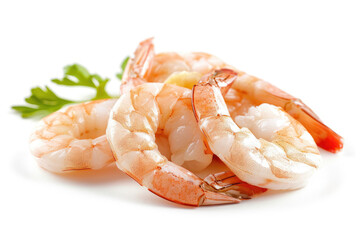 Shrimp isolated on a white background.