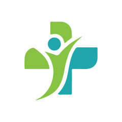 Health care logo design vector.