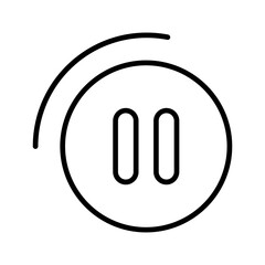 Pause Button Vector Icon
