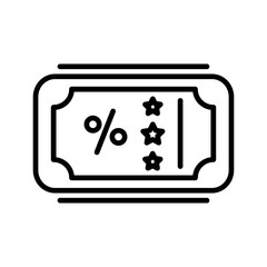 Sale Ticket Vector Icon