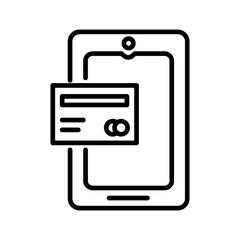 Mobile Banking Vector Icon