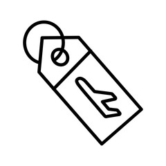 Luggage Tag Vector Icon