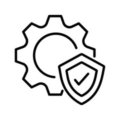 Fototapeta premium Protected System Vector Icon