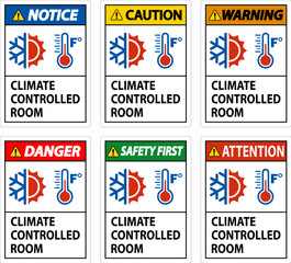 Door Safety Sign, Keep Doors Closed, Climate Controlled Room