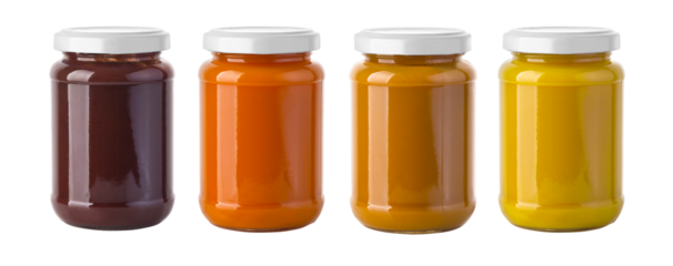 food bottles isolated