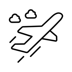 Flight Takeoff Vector Icon