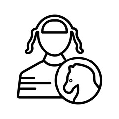 Jockey Vector Icon
