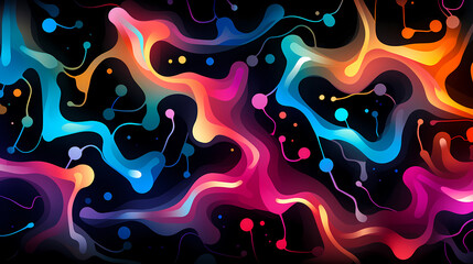 Cute graffiti art abstract background poster web page PPT, art background