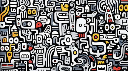 Cute graffiti art abstract background poster web page PPT, art background
