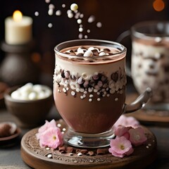 cup of coffee with chocolate