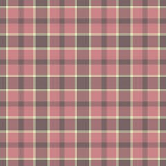 Kid seamless textile plaid, classic pattern background vector. Sheet check tartan texture fabric in pastel and light colors.