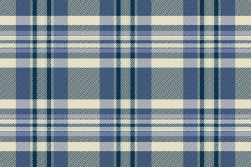 Background check vector of textile plaid fabric with a tartan texture pattern seamless.