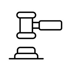 gavel Line icon 