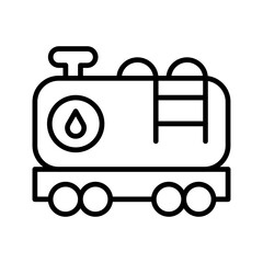 Tank Wagon Vector Icon