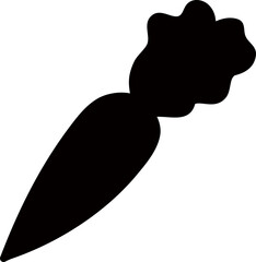 Carrot silhouette