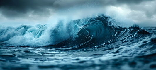 Azure wave in the ocean