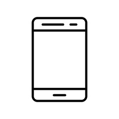 smartphone isolated on white background