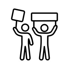 protest vector icon