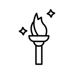 Torch Vector Icon