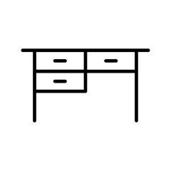 Table with Drawers II Vector Icon