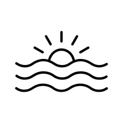 Obraz premium Ocean Vector Icon