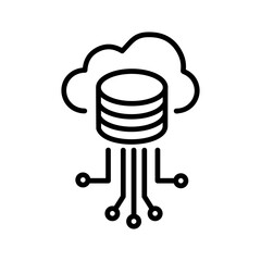 Storage Data Vector Icon
