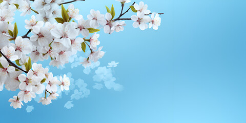 Fototapeta na wymiar Cherry Blossom Abstract Summer Organic Photo Background