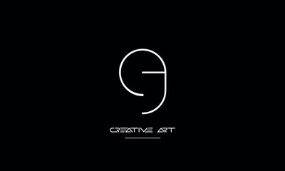EG, GE, E, G abstract letters logo monogram