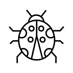 Ladybug Vector Icon