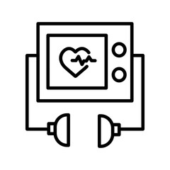 Defibrillator Vector Icon