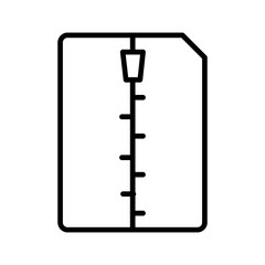 Compressed Zip File Vector icon 