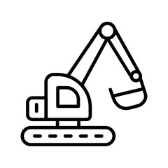 Excavator Vector Icon